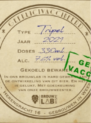 Gefelicivaccineerd bier logo